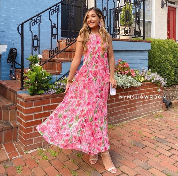 🔥Last 1🔥ZARA Floral Pleated maxi dress - Picture 2 of 6